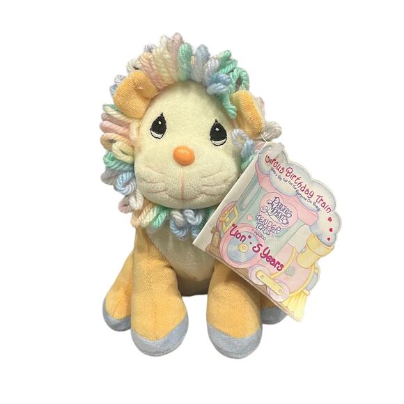 Vintage Precious Moments Tender Tails Lion - Circus Birthday train plush - Picture 1 of 5